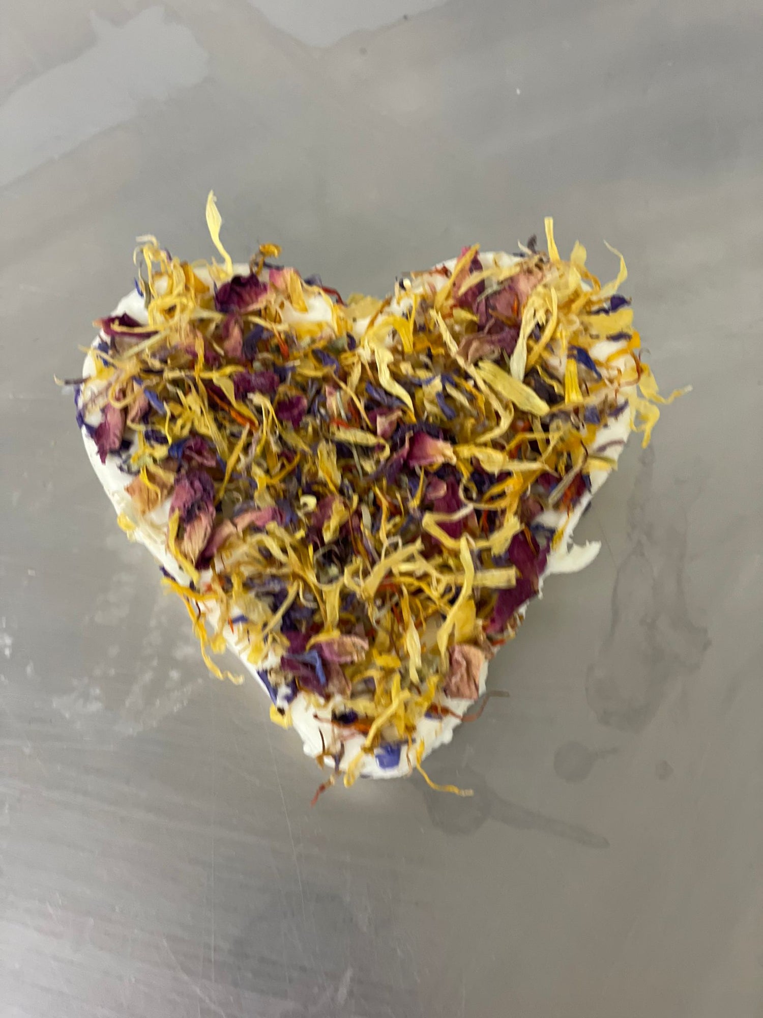 Cœur de brebis aux fleurs