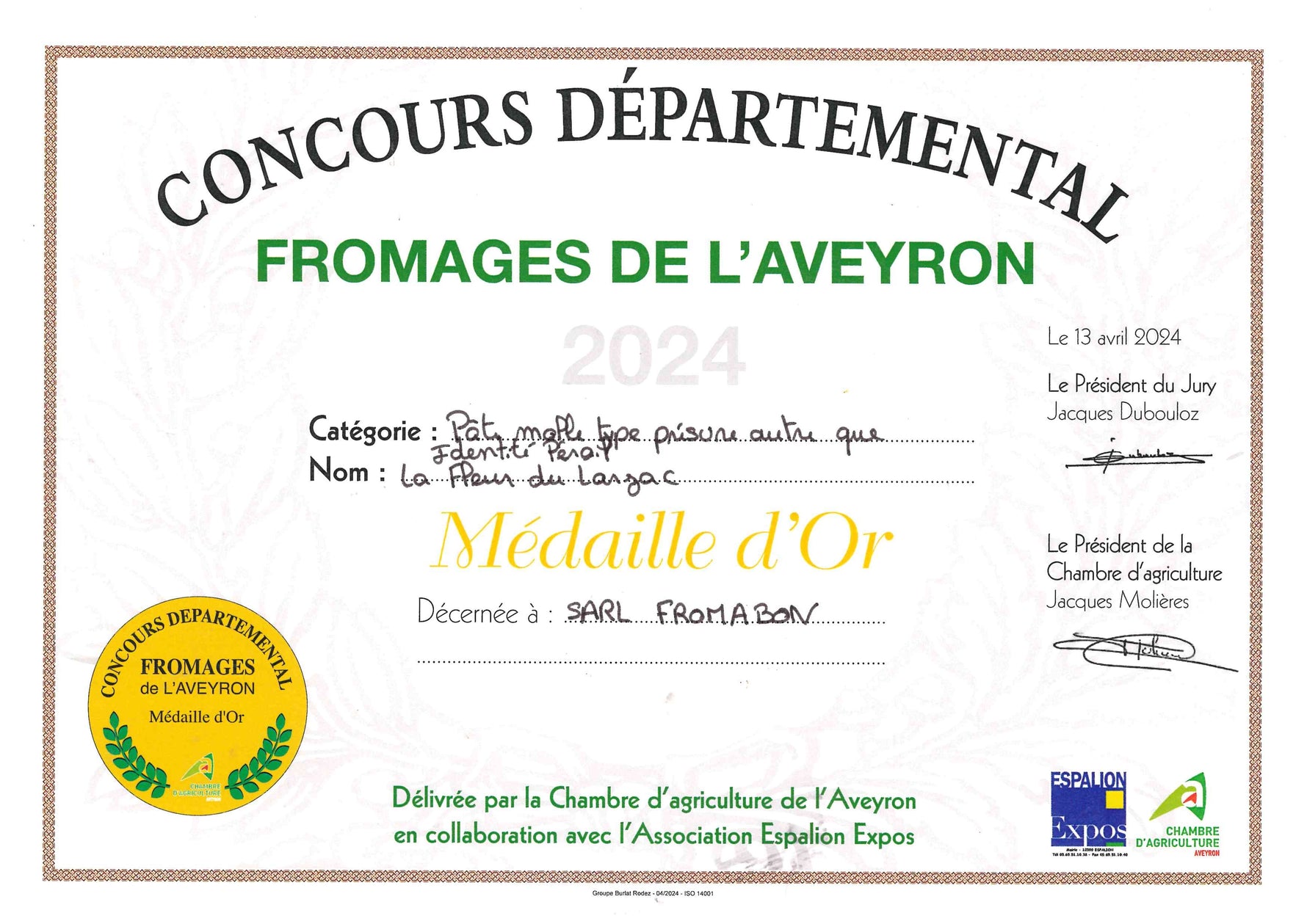 Pâte molle type présure autre que Identité Pérail